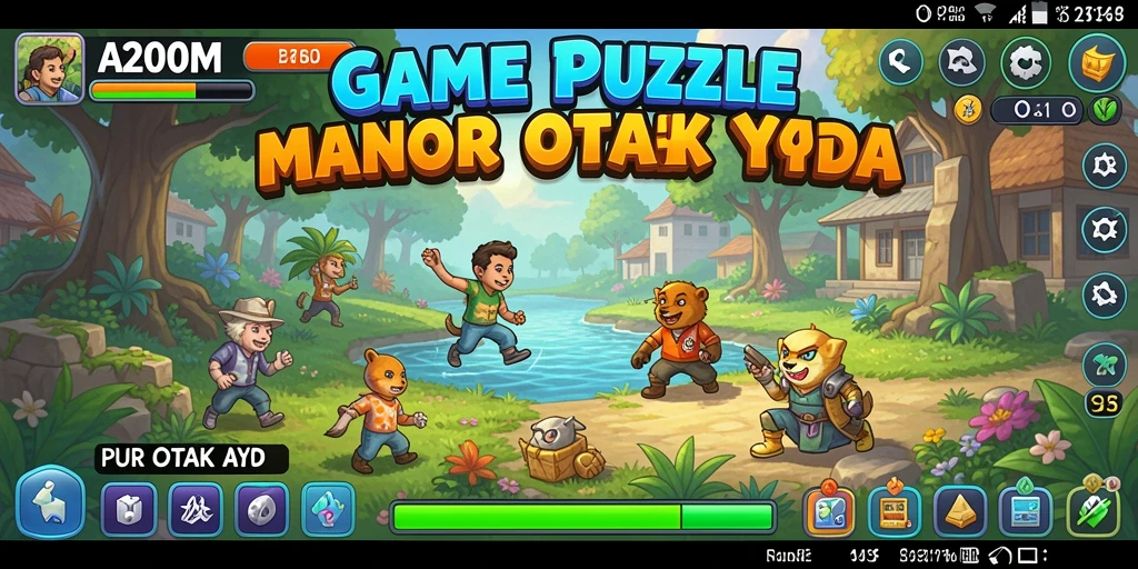Screenshot gameplay A200M yang menampilkan tantangan Puzzle menarik.