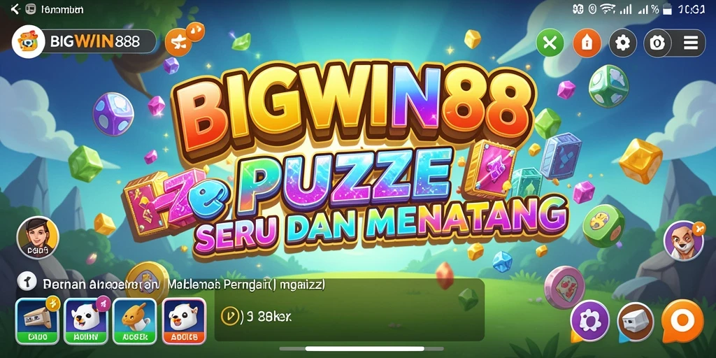 Tampilan gameplay BIGWIN88 dengan berbagai tantangan Puzzle.