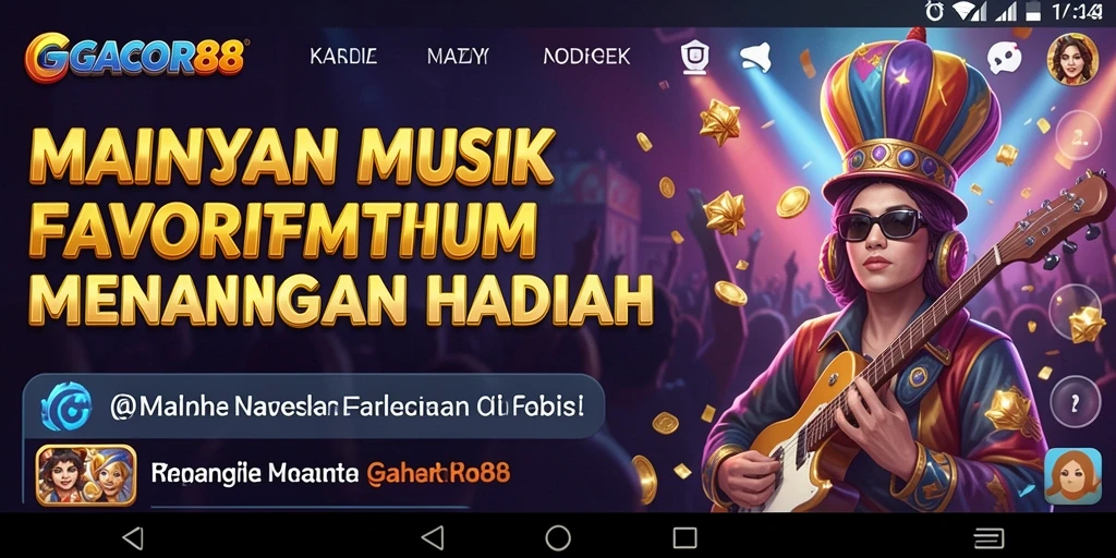 Tampilan screenshot utama GACOR88 menampilkan gameplay seru bernyanyi lagu-lagu favorit.