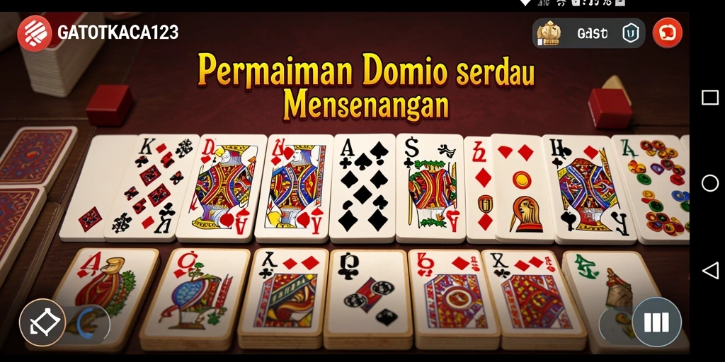 Screenshot dari gameplay seru GATOTKACA123 yang menggambarkan suasana permainan Domino.