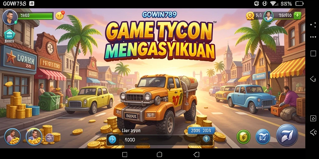 Tampilan gameplay GOWIN789 yang menarik dan penuh strategi Tycoon.