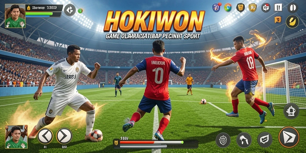 Tampilan menarik dari gameplay HOKIWON saat bertanding.