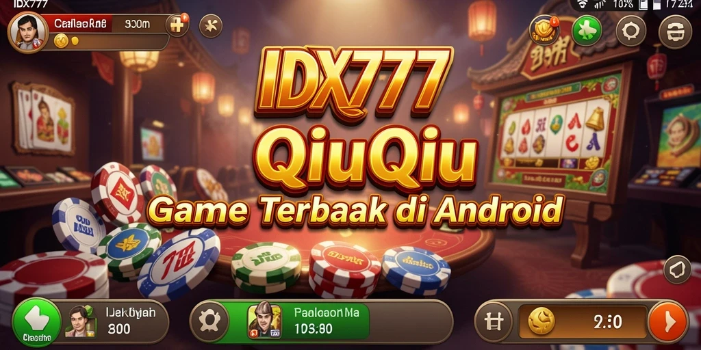 Screenshot utama IDX777 menampilkan gameplay QiuQiu yang mendebarkan.