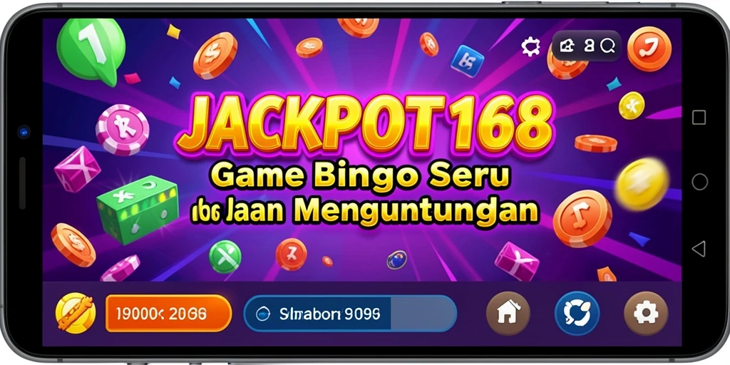 Screenshot JACKPOT168 menunjukkan momen seru bermain Bingo.