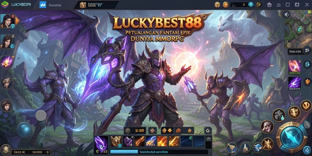 Tampilan gameplay epik dalam LUCKYBEST88 yang menakjubkan.