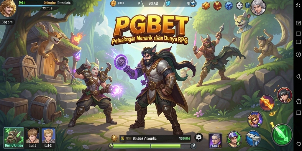 Tampilan screenshot yang menggambarkan pertarungan seru dalam RPG.