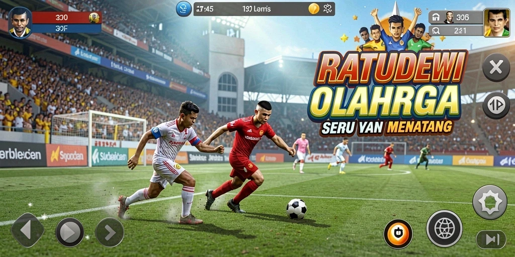 Tampilan gameplay menarik dari RATUDEWI dengan aksi olahraga yang seru.