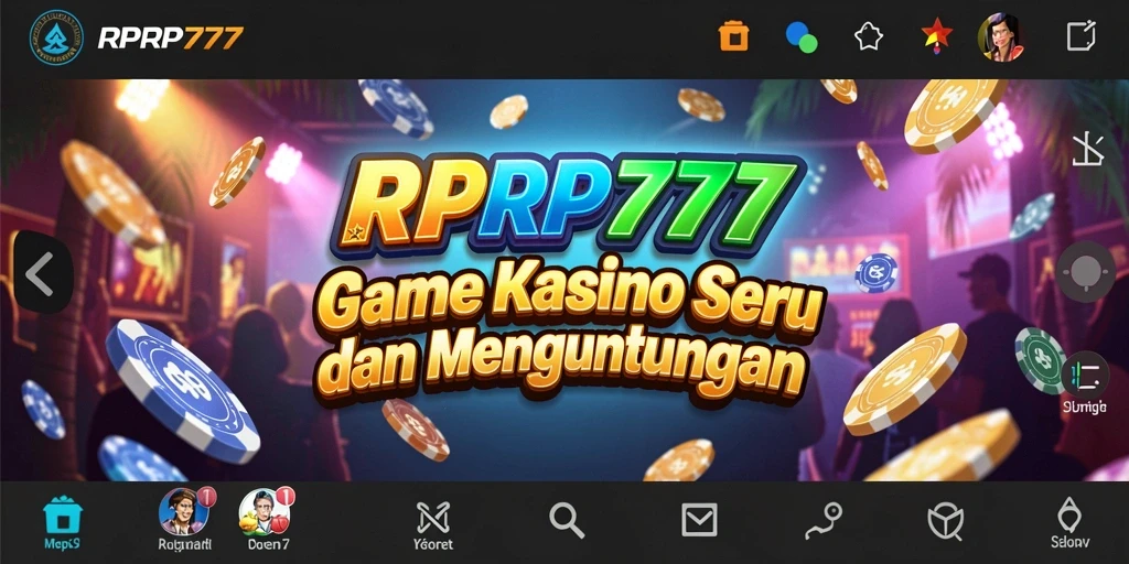 Tampilan gameplay seru RPRP777 di kasino virtual.