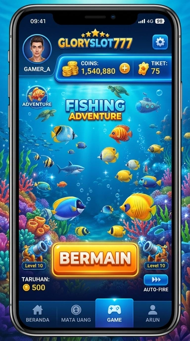 Screenshot fitur unggulan pada gloryslot777 yang memudahkan navigasi.